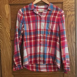 Bright plaid shirt from “Broadway and Broome”